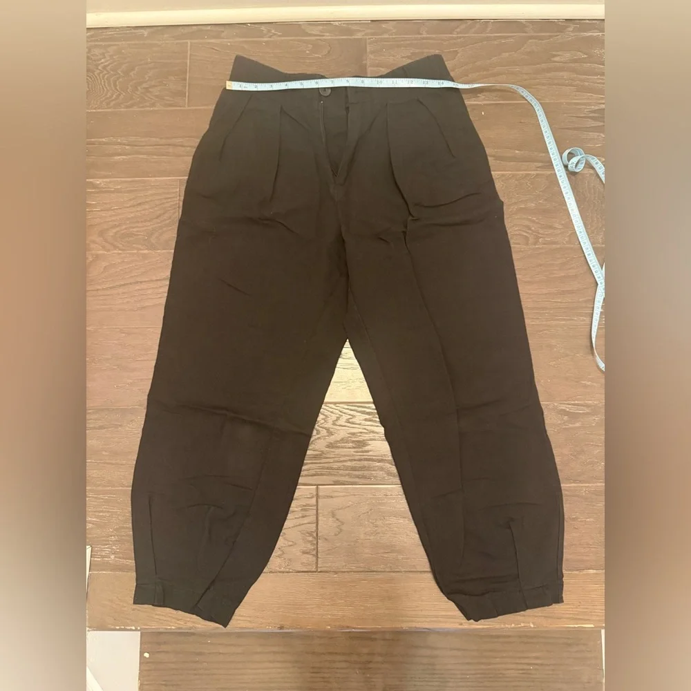 Zara Linen Blend Tapered Fit Pants